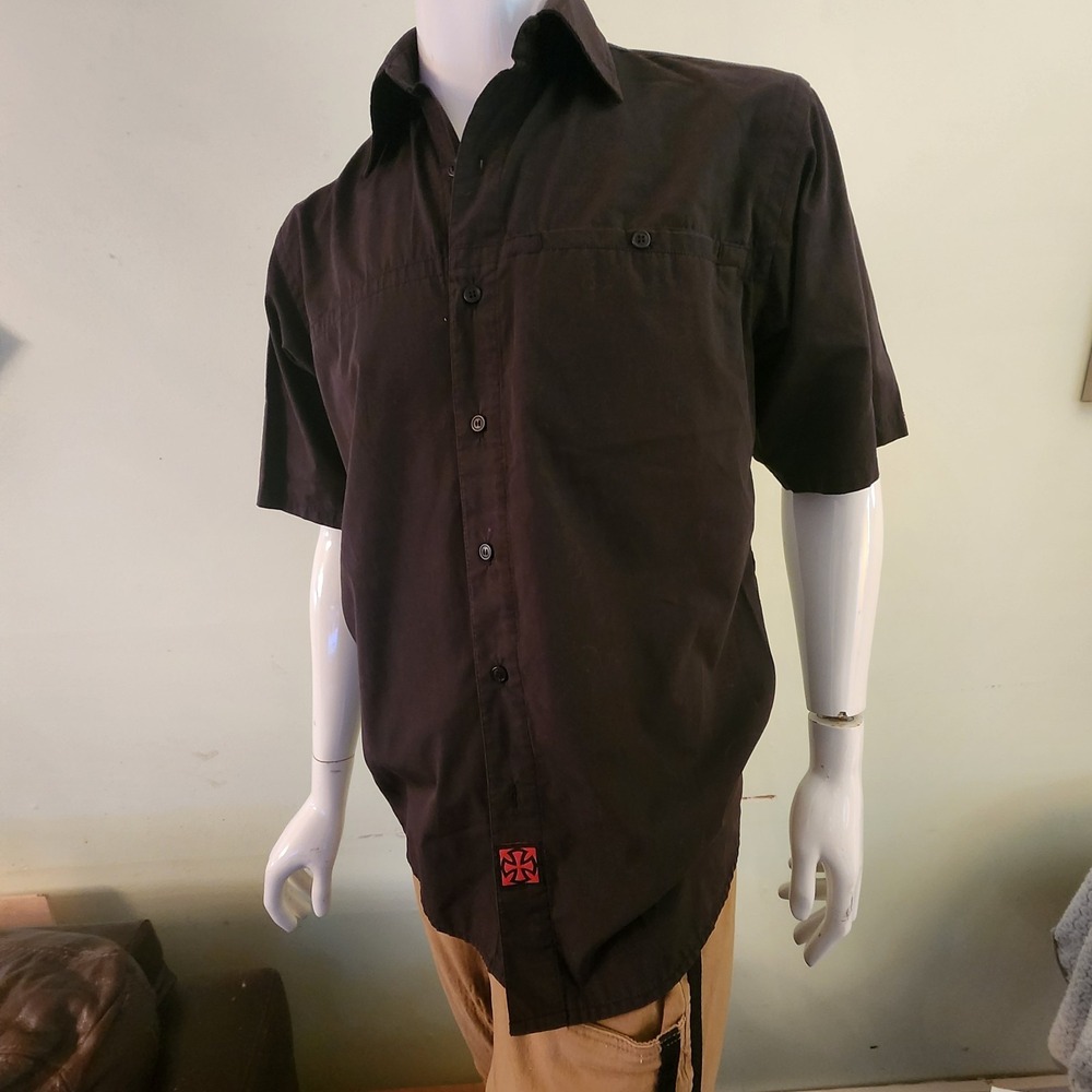 Vintage Independent Truck Company Button Up Skateboarding Shirt Men's A19 Y2K